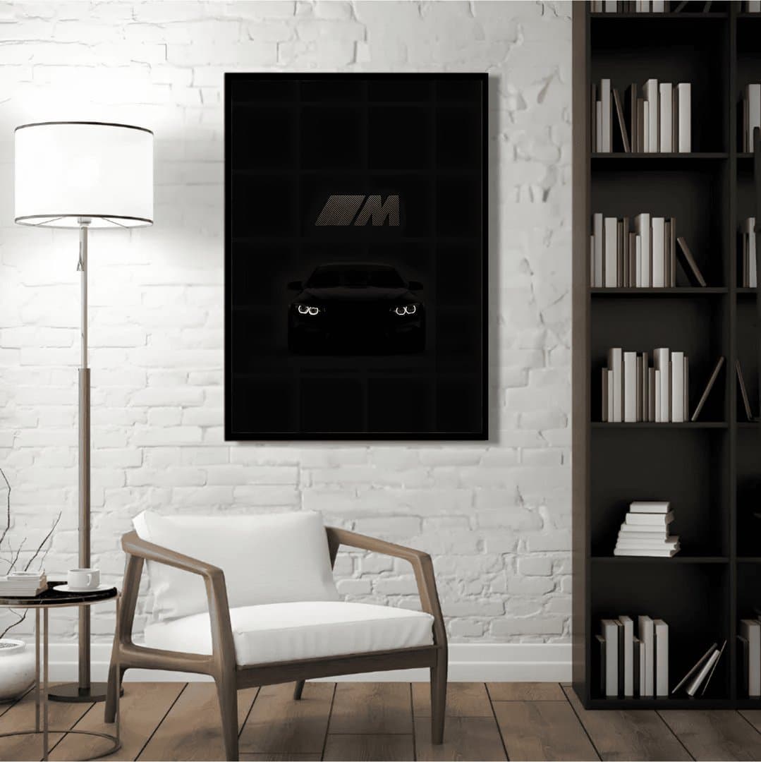 BMW 3 Series 320d Car Frame & Poster | HD Acrylic Car Wall Decor for Home & Office | Wall Ready Design Frames & Posters 3