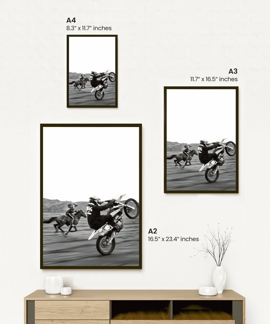 Throttle and Reins (For Him) Frame & Poster | HD Acrylic For Him Wall Decor for Home & Office | Wall Ready Design Frames & Posters 2