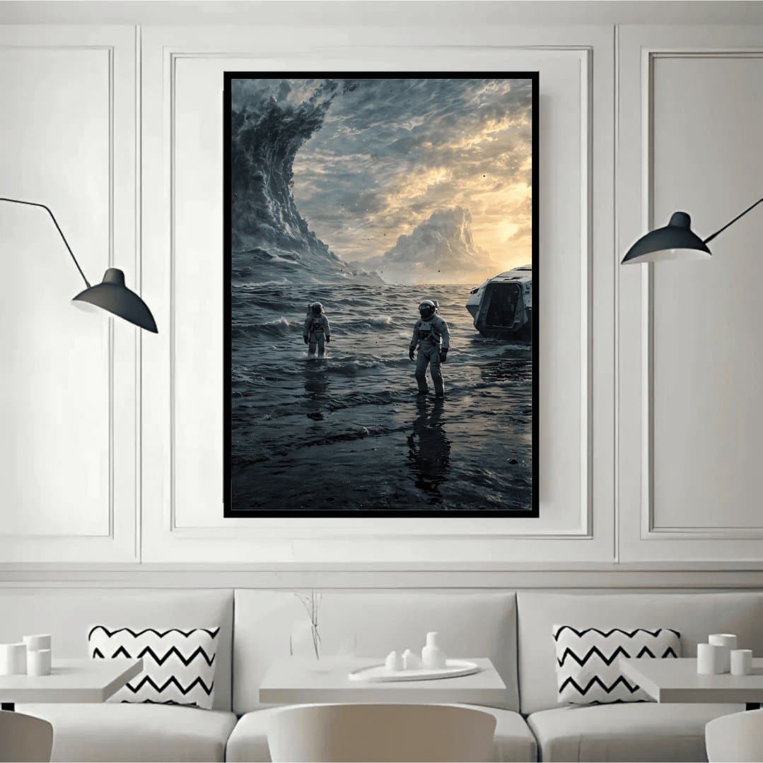 Miller's planet - Interstellar (Movie) Frame & Poster | HD Acrylic Movie Wall Decor for Home & Office | Wall Ready Design Frames & Posters 4