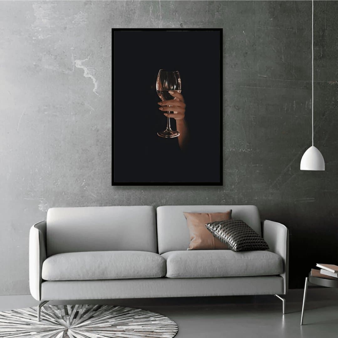 The Midnight Toast (For Her) Frame & Poster | HD Acrylic For Her Wall Decor for Home & Office | Wall Ready Design Frames & Posters 4