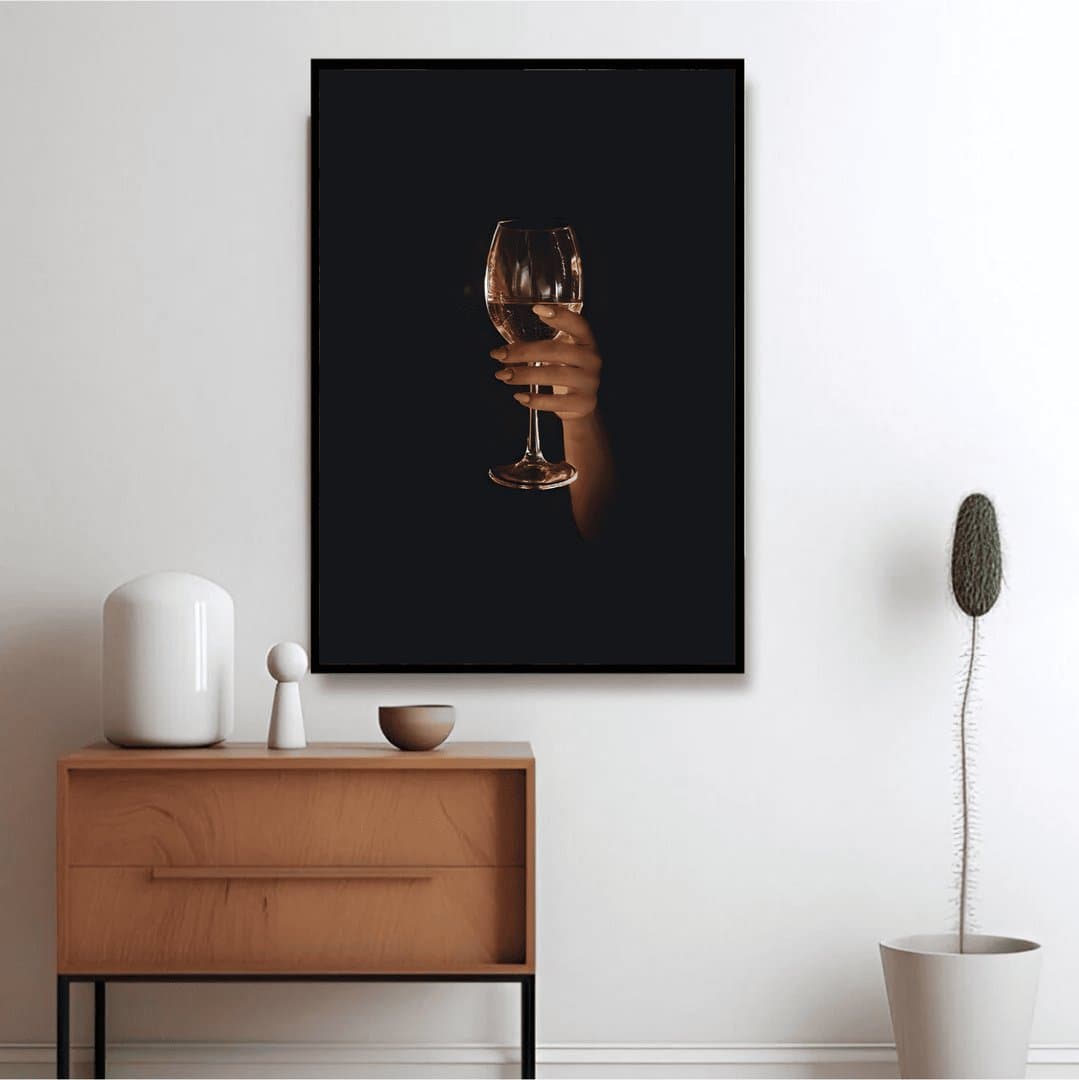 The Midnight Toast (For Her) Frame & Poster | HD Acrylic For Her Wall Decor for Home & Office | Wall Ready Design Frames & Posters 5