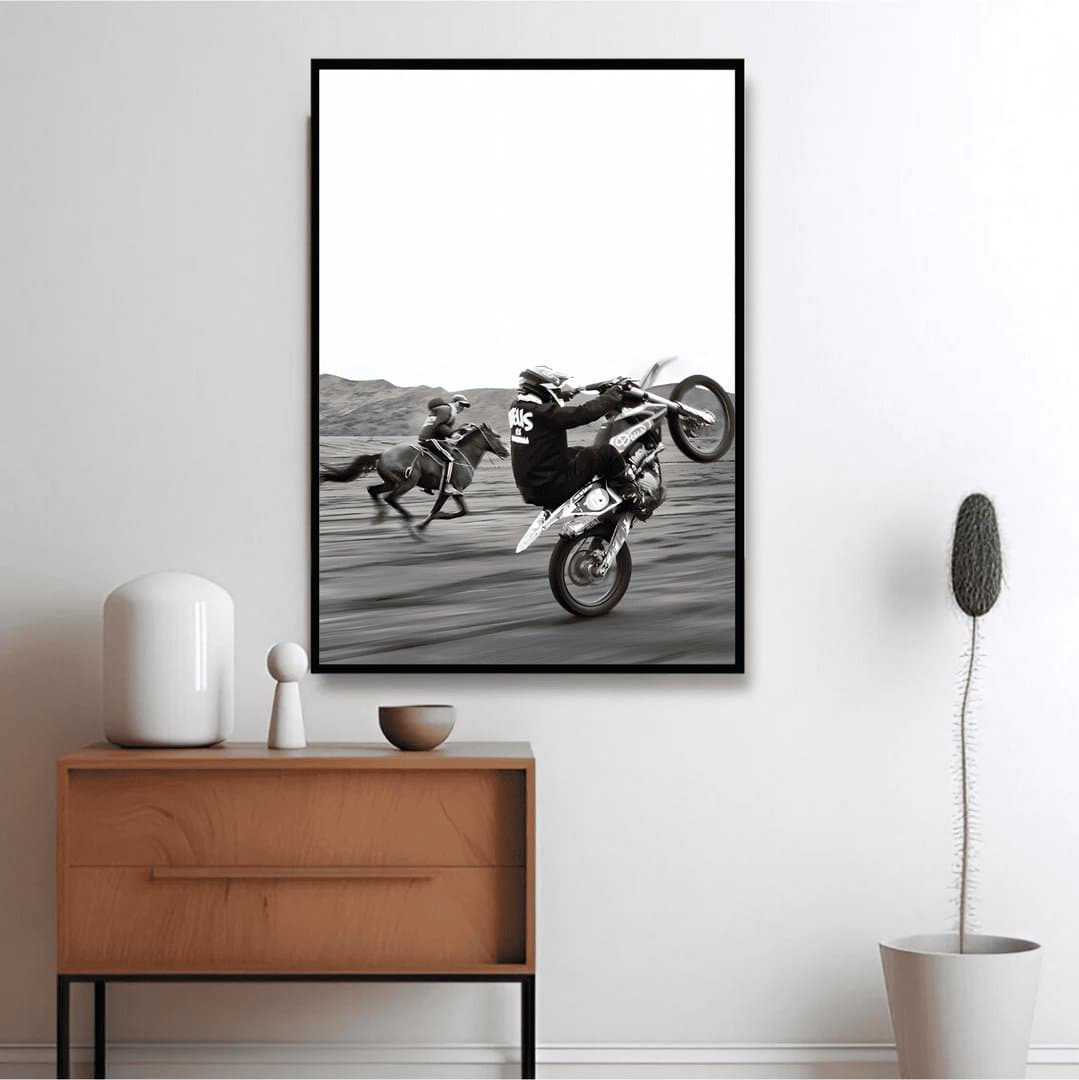 Throttle and Reins (For Him) Frame & Poster | HD Acrylic For Him Wall Decor for Home & Office | Wall Ready Design Frames & Posters 5