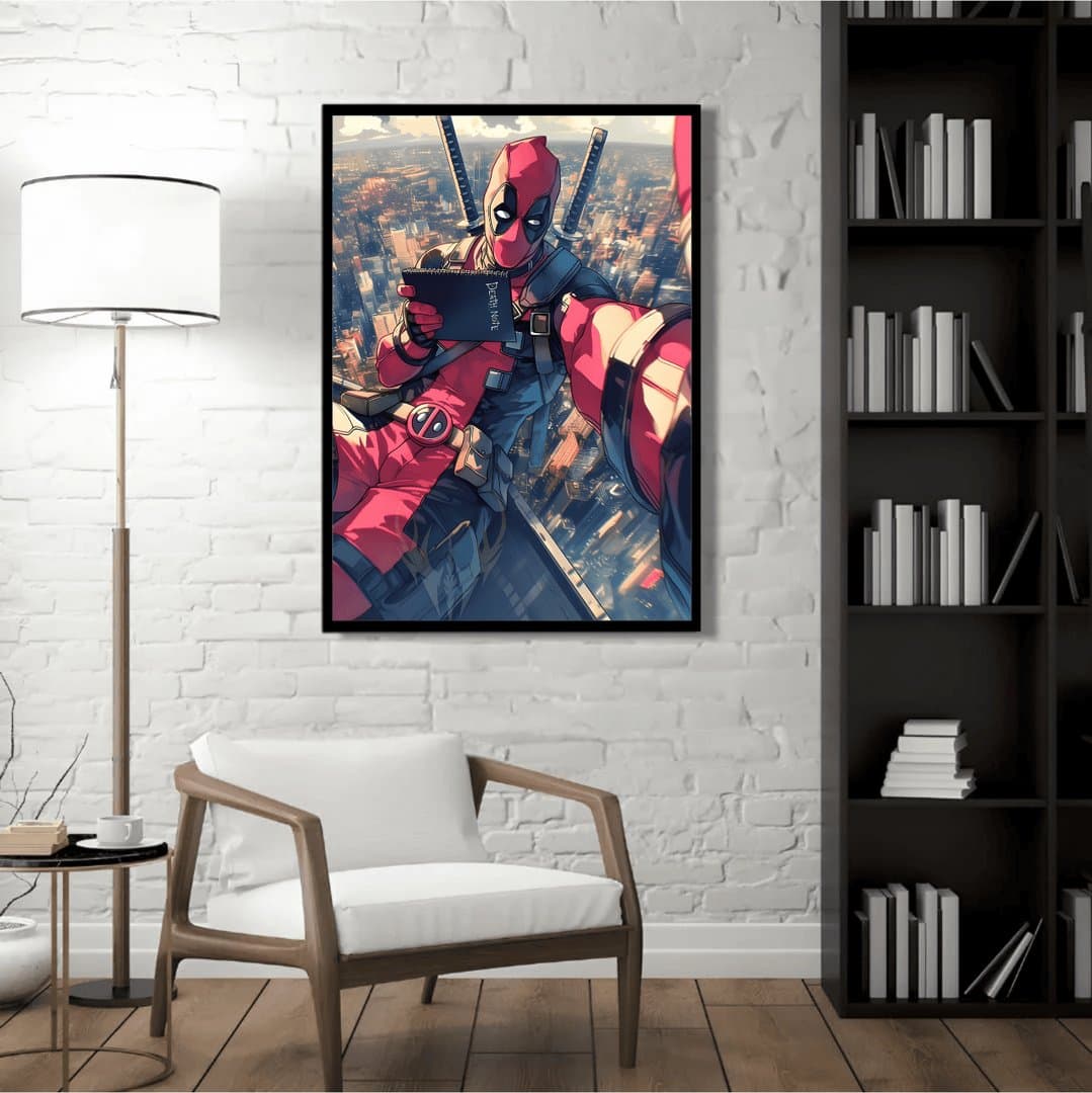 Deadpool Comic Style Framed (Movie) Frame & Poster | HD Acrylic Movie Wall Decor for Home & Office | Wall Ready Design Frames & Posters 3
