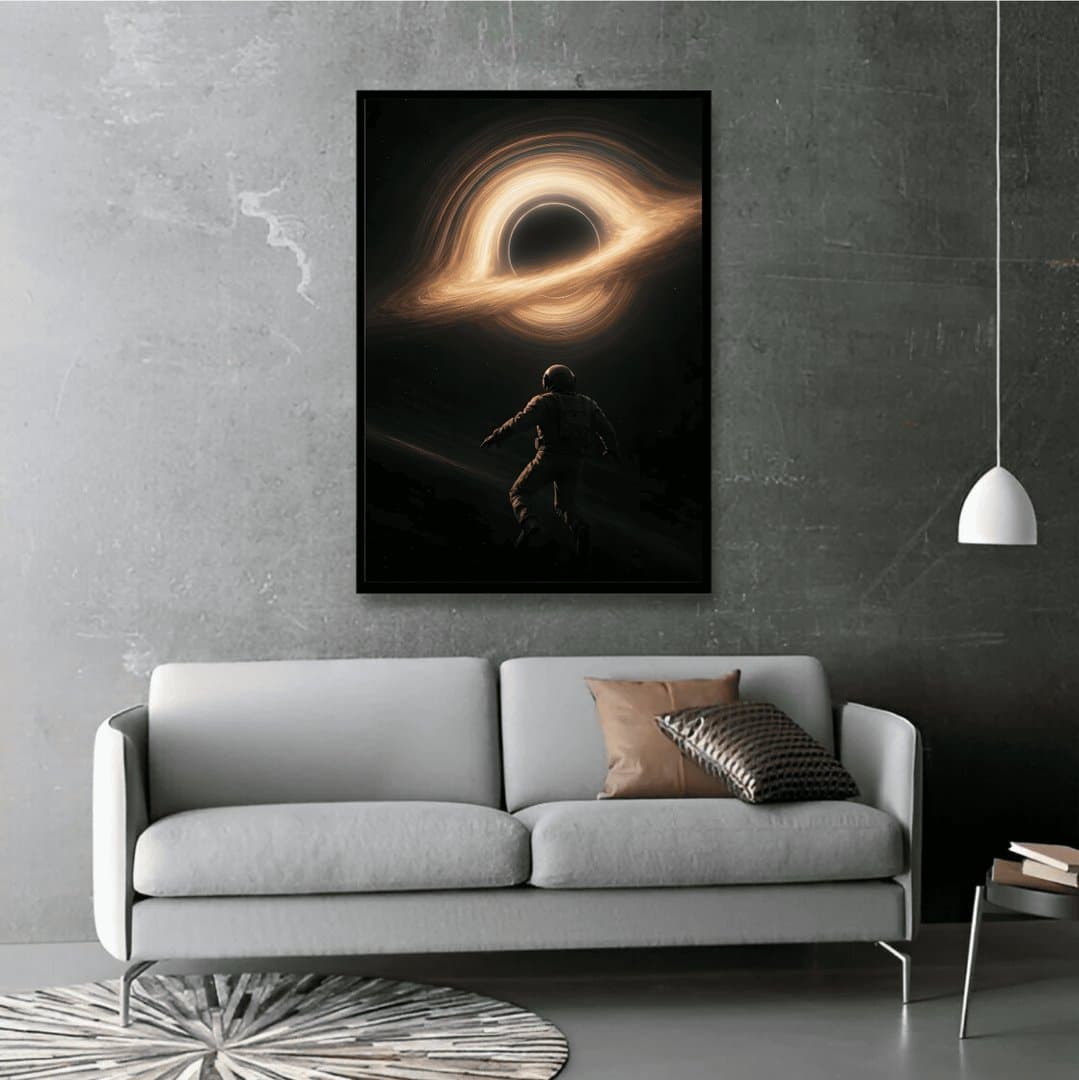 Interstellar Gargantua (Movie) Frame & Poster | HD Acrylic Movie Wall Decor for Home & Office | Wall Ready Design Frames & Posters 5