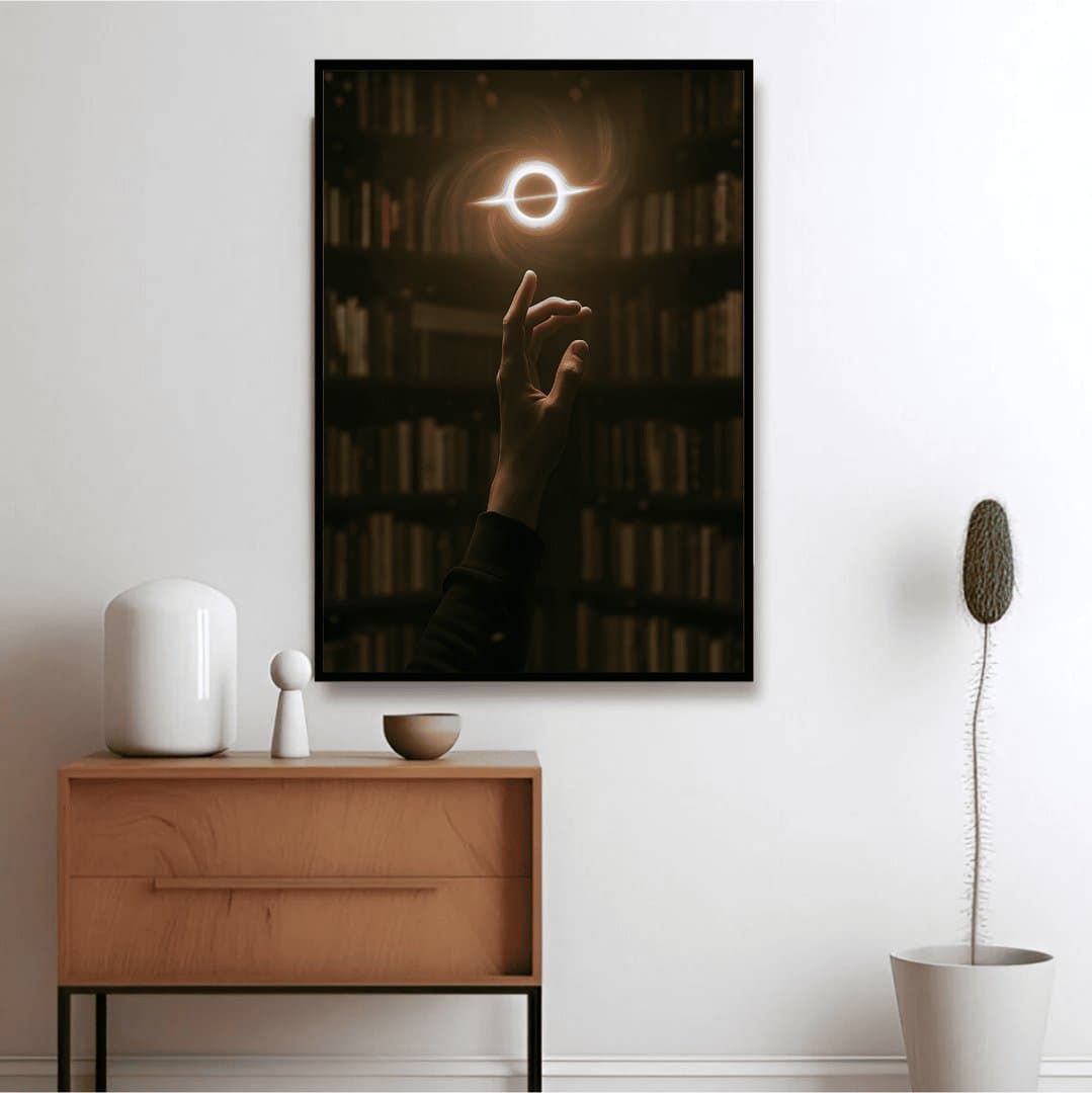 Interstellar Gargantua & Tesseract (Movie) Frame & Poster | HD Acrylic Movie Wall Decor for Home & Office | Wall Ready Design Frames & Posters 5