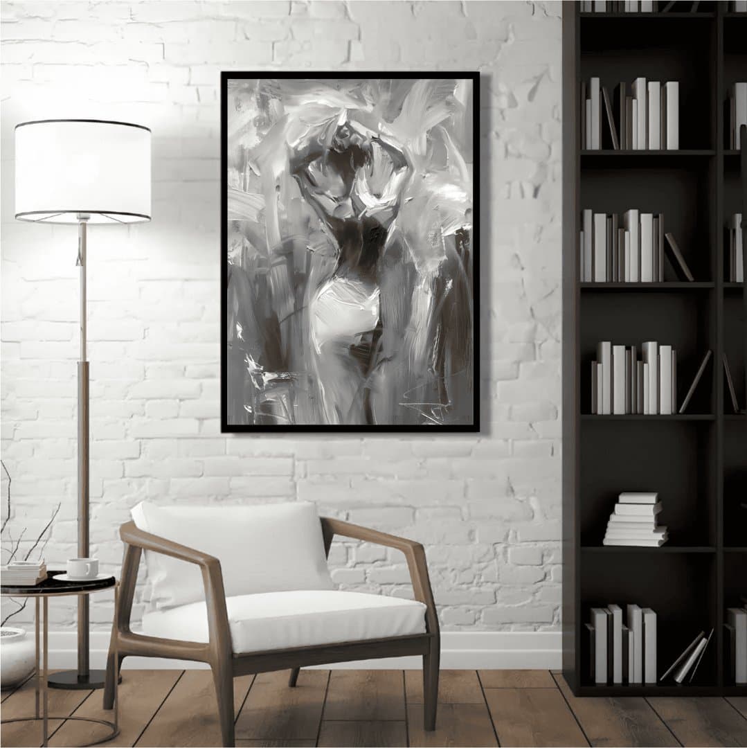 Abstract Female Silhouette Artwork (For Her) Frame & Poster | HD Acrylic For Her Wall Decor for Home & Office | Wall Ready Design Frames & Posters 5