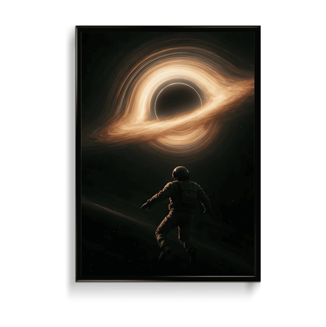 Interstellar Gargantua (Movie) Frame & Poster | HD Acrylic Movie Wall Decor for Home & Office | Wall Ready Design Frames & Posters 1