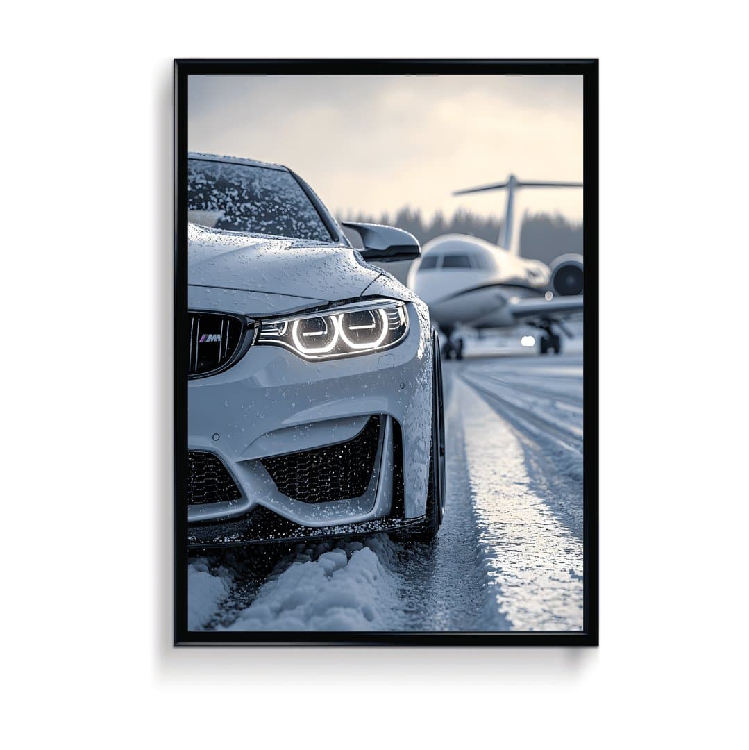 BMW Car Frame & Poster | HD Acrylic Car Wall Decor for Home & Office | Wall Ready Design Frames & Posters 1