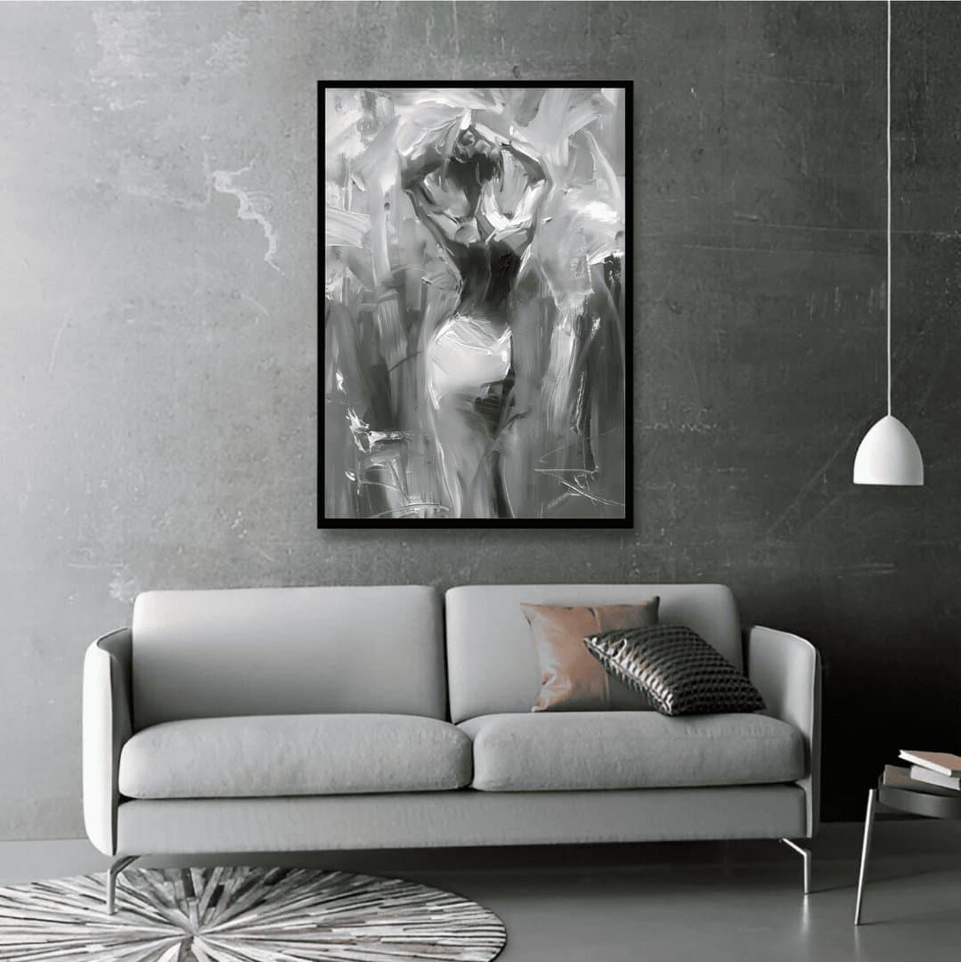 Abstract Female Silhouette Artwork (For Her) Frame & Poster | HD Acrylic For Her Wall Decor for Home & Office | Wall Ready Design Frames & Posters 3