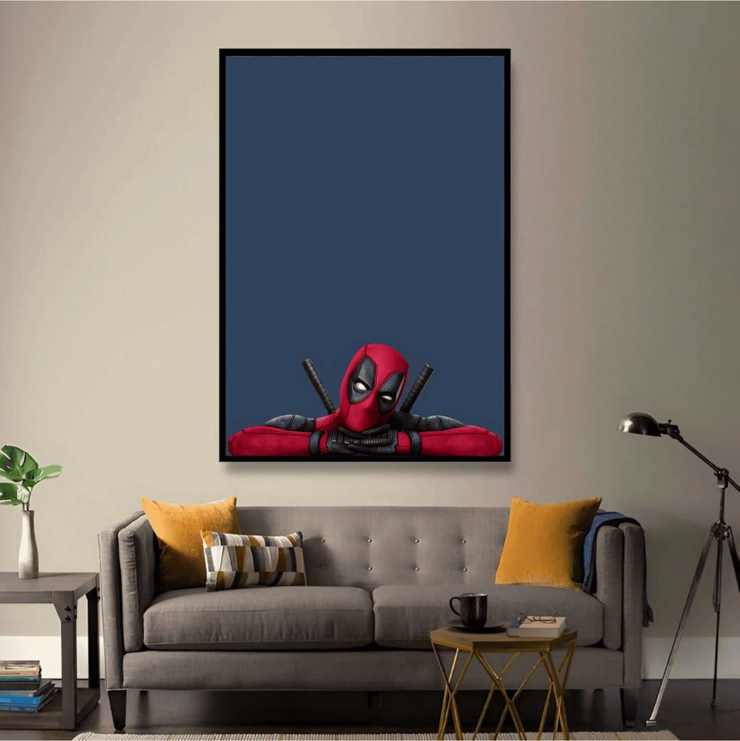 Deadpool Aesthetic Superhero Wall Decor (Movie) Frame & Poster | HD Acrylic Movie Wall Decor for Home & Office | Wall Ready Design Frames & Posters 3