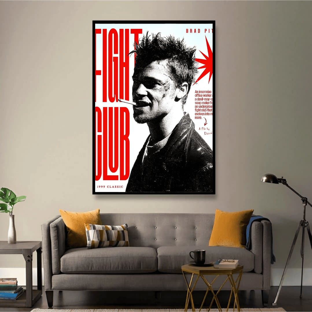 Fight Club (Movie) Frame & Poster | HD Acrylic Movie Wall Decor for Home & Office | Wall Ready Design Frames & Posters 4