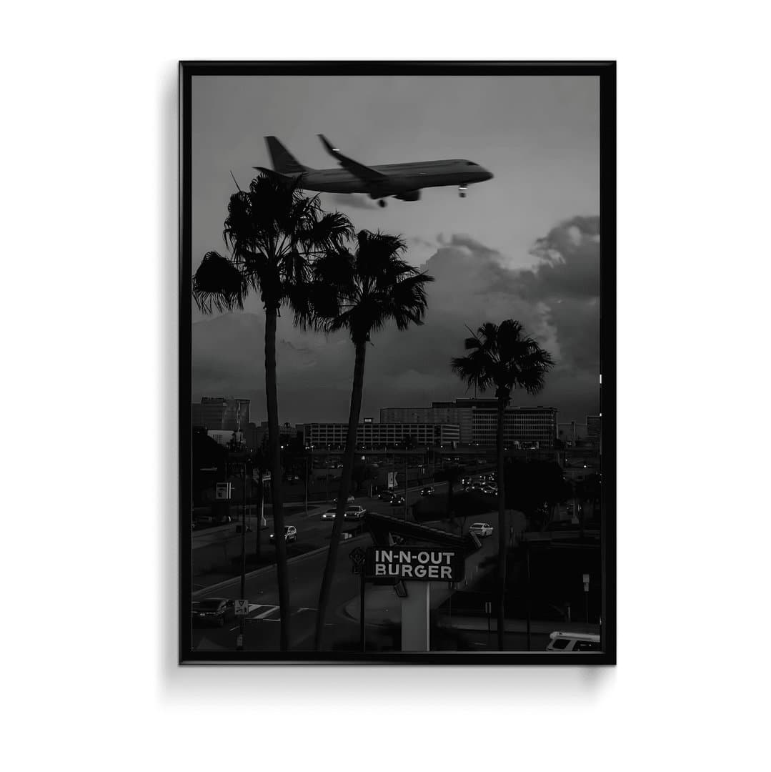 City Aesthetic (Black & White Aesthetic) Frame & Poster | HD Acrylic Black & White Aesthetic Wall Decor for Home & Office | Wall Ready Design Frames & Posters 1