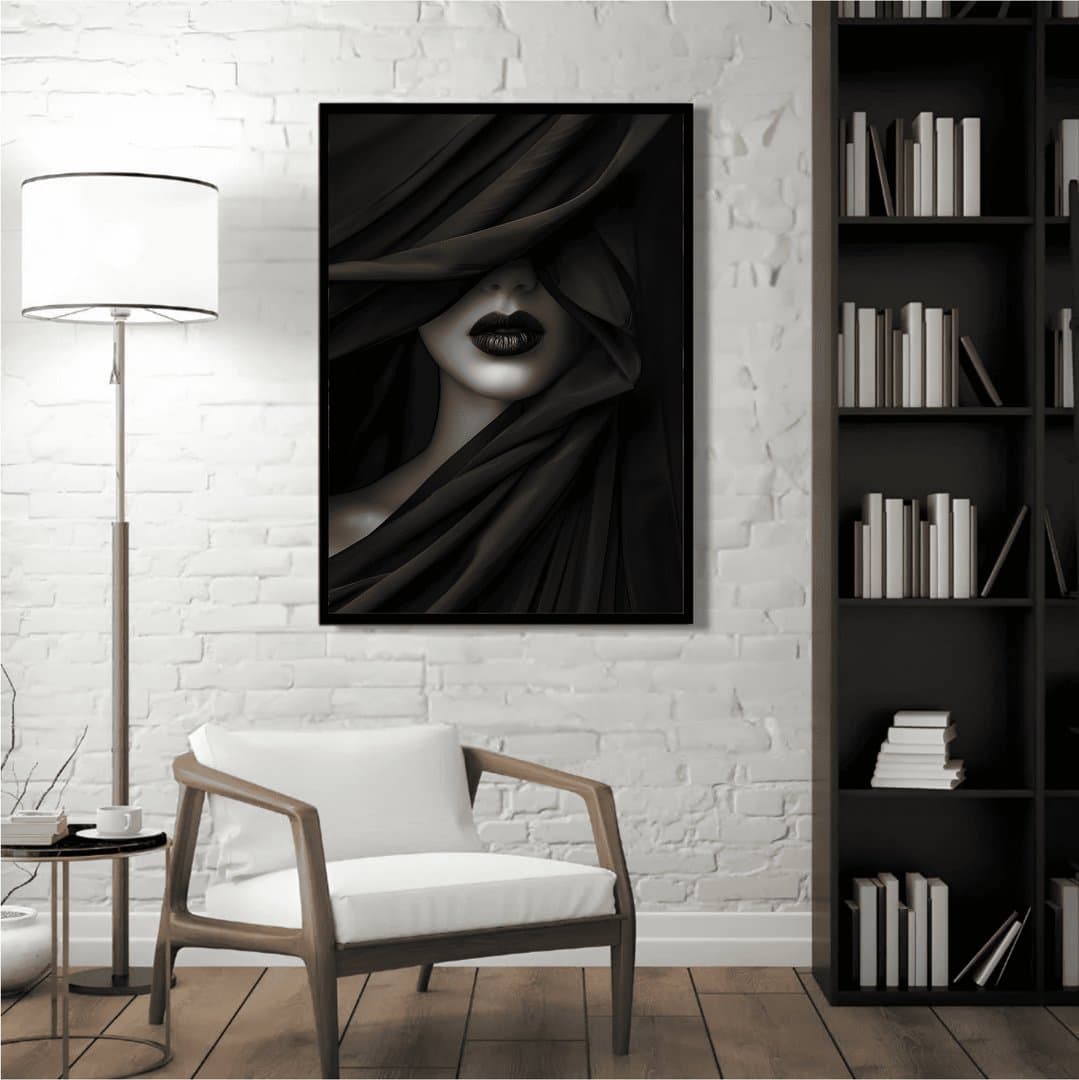 Modern Abstract Female Portrait (For Her) Frame & Poster | HD Acrylic For Her Wall Decor for Home & Office | Wall Ready Design Frames & Posters 5