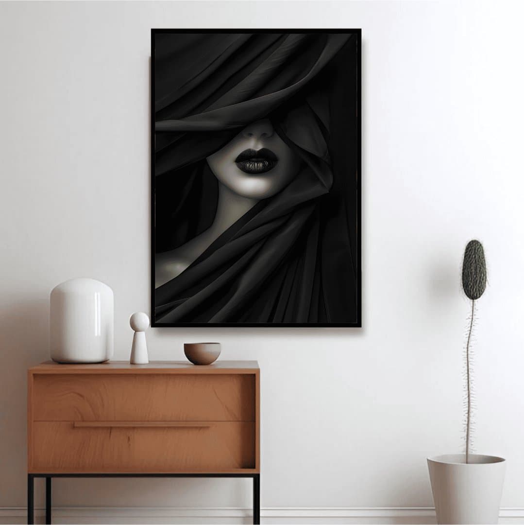 Modern Abstract Female Portrait (For Her) Frame & Poster | HD Acrylic For Her Wall Decor for Home & Office | Wall Ready Design Frames & Posters 4