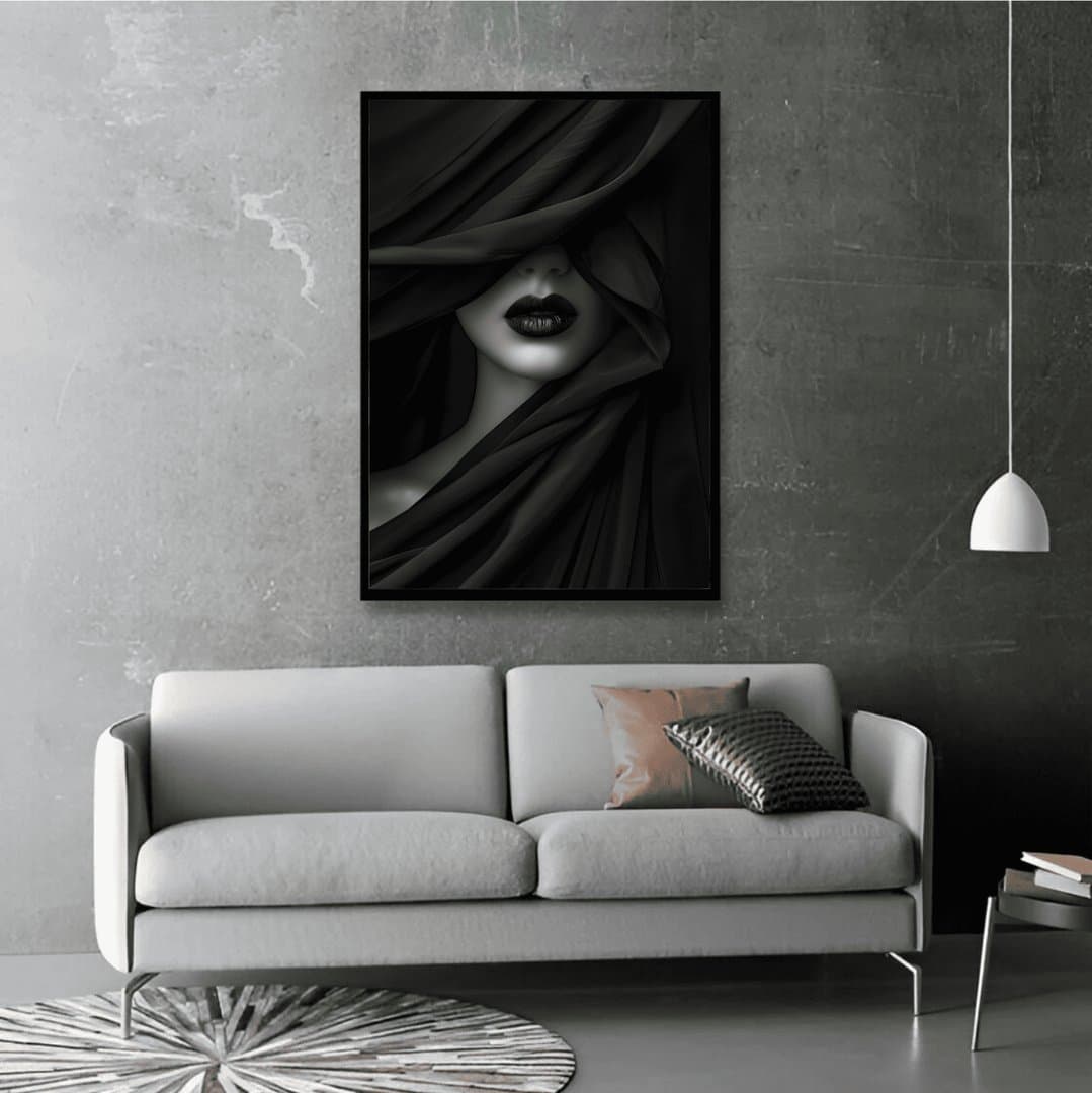 Modern Abstract Female Portrait (For Her) Frame & Poster | HD Acrylic For Her Wall Decor for Home & Office | Wall Ready Design Frames & Posters 3