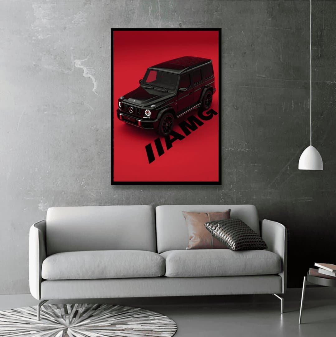 Mercedes-Benz AMG Frame & Poster | HD Acrylic Car Wall Decor for Home & Office | Wall Ready Design Frames & Posters 4