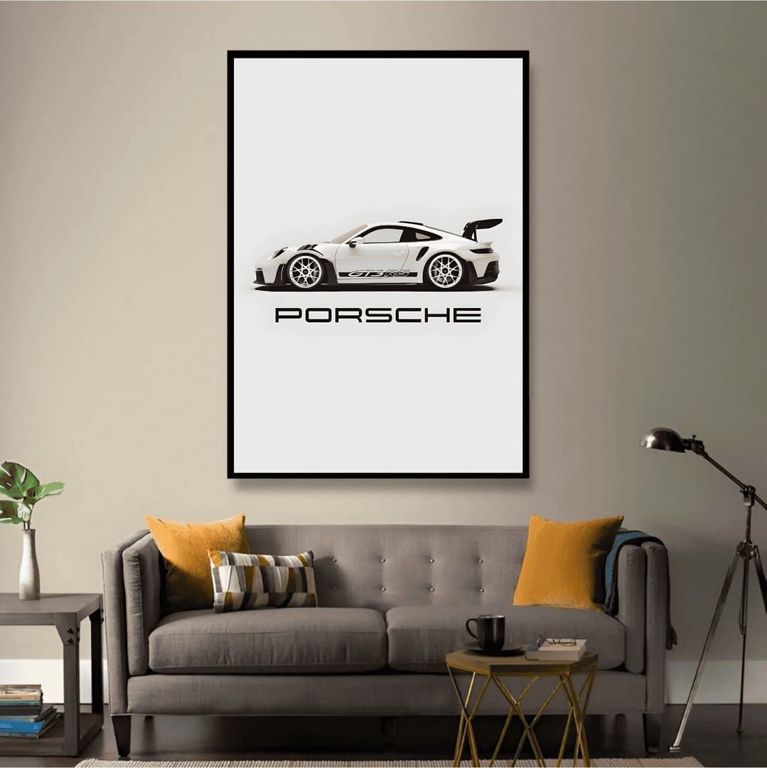 Porsche 911 GT3 RS (992 generation) Car Frame & Poster | HD Acrylic Car Wall Decor for Home & Office | Wall Ready Design Frames & Posters 4
