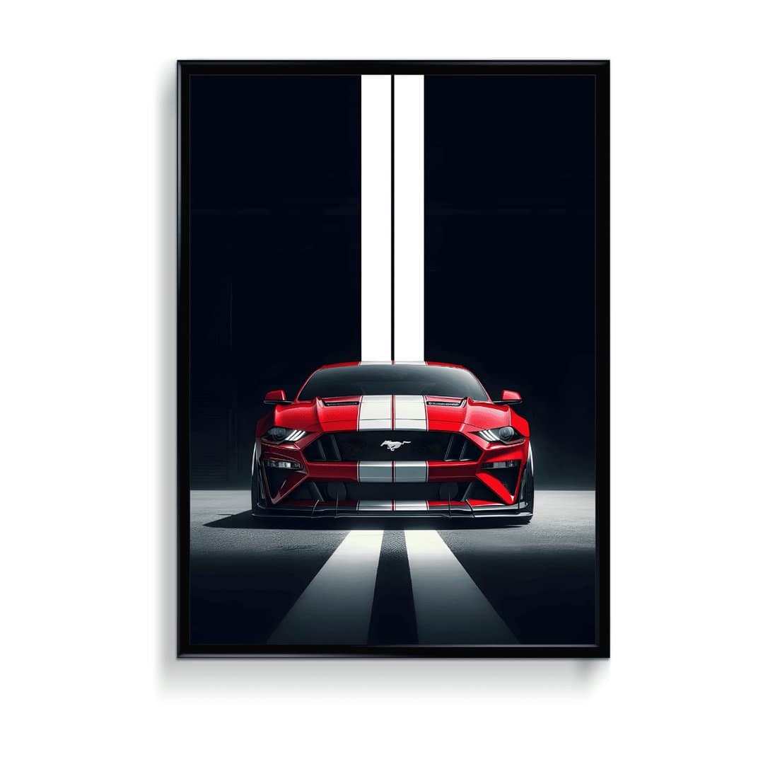 Shelby Mustang GT Car Frame & Poster | HD Acrylic Car Wall Decor for Home & Office | Wall Ready Design Frames & Posters