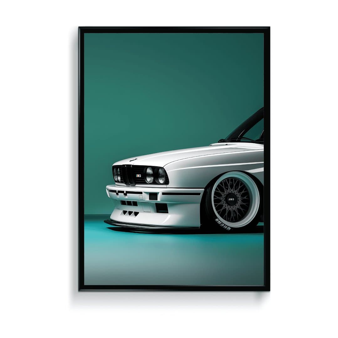BMW E30 M3 Car Frame & Poster | HD Acrylic Car Wall Decor for Home & Office | Wall Ready Design Frames & Posters