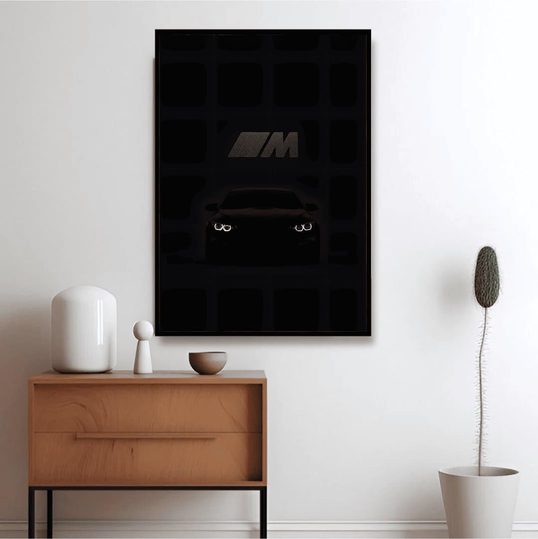 BMW 3 Series 320d Car Frame & Poster | HD Acrylic Car Wall Decor for Home & Office | Wall Ready Design Frames & Posters 4