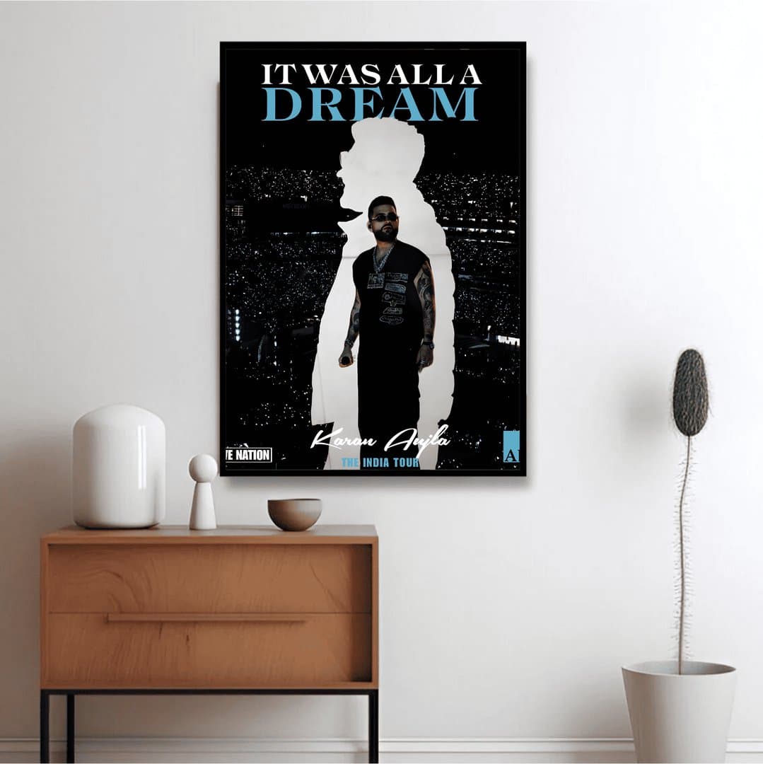 Karan Aujla Concert (Music Album) Frame & Poster | HD Acrylic Music Album Wall Decor for Home & Office | Wall Ready Design Frames & Posters 3