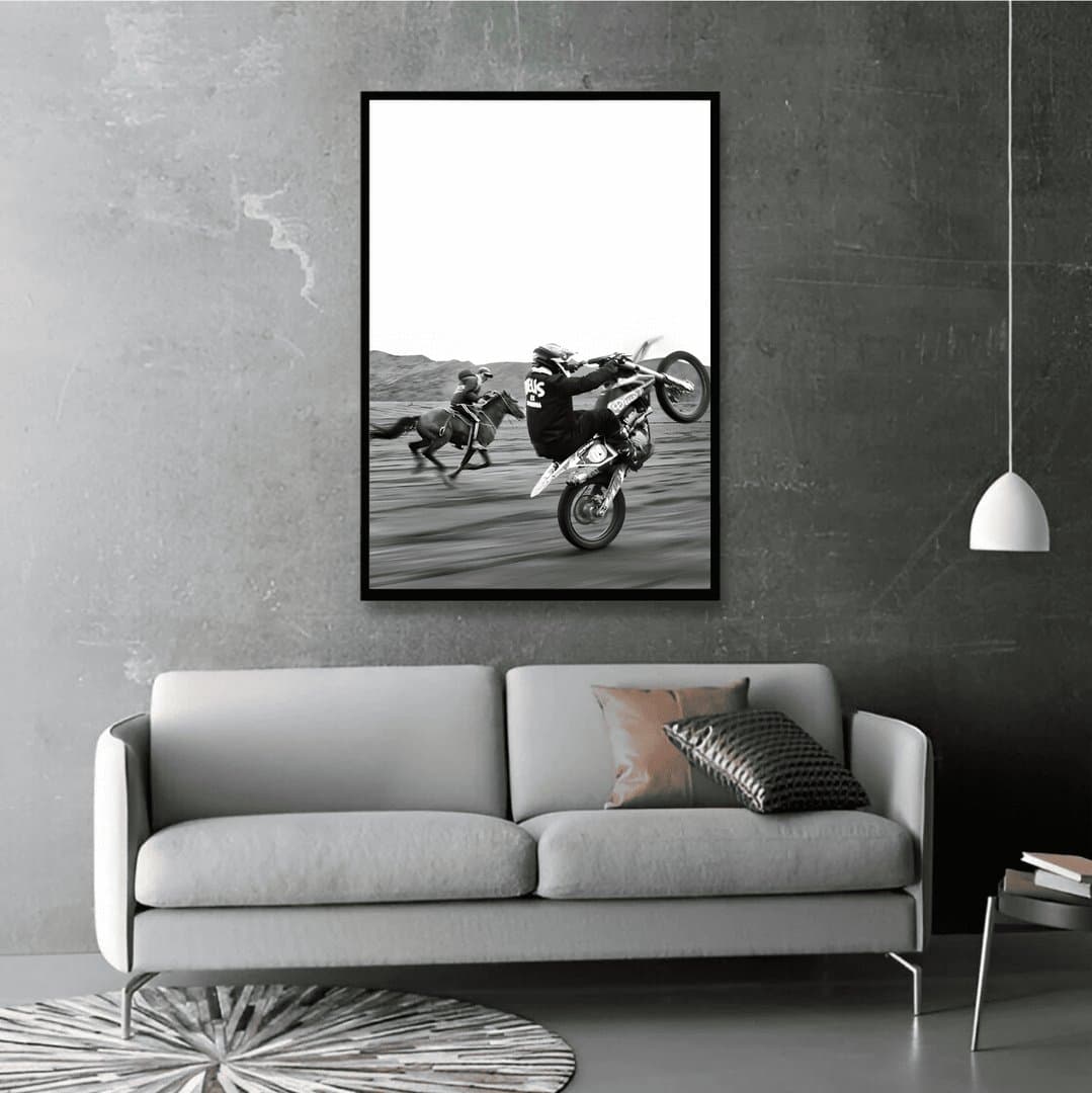 Throttle and Reins (For Him) Frame & Poster | HD Acrylic For Him Wall Decor for Home & Office | Wall Ready Design Frames & Posters 4