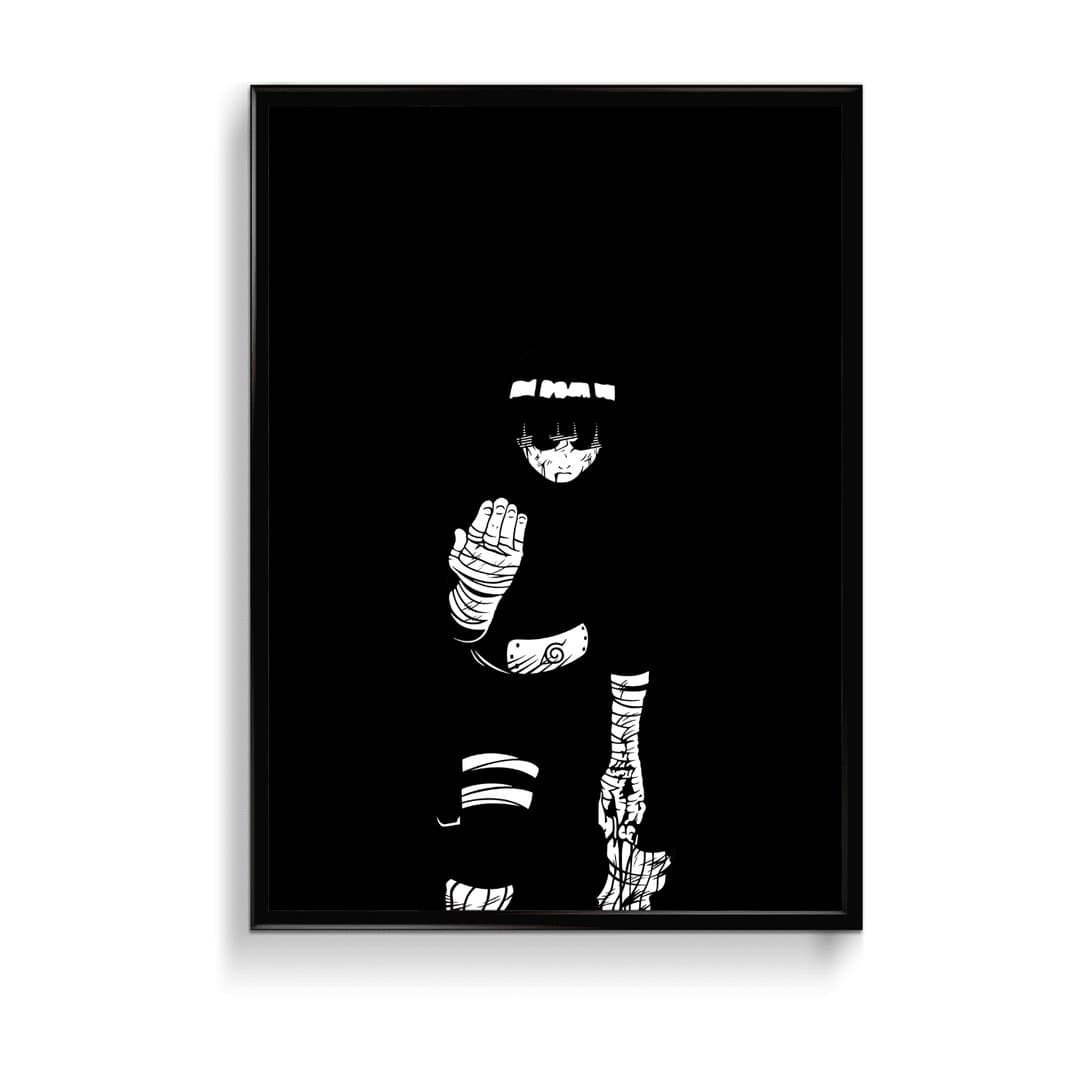 Rock Lee (Naruto) Frame & Poster | HD Acrylic Anime Wall Decor for Home & Office | Wall Ready Design Frames & Posters 1