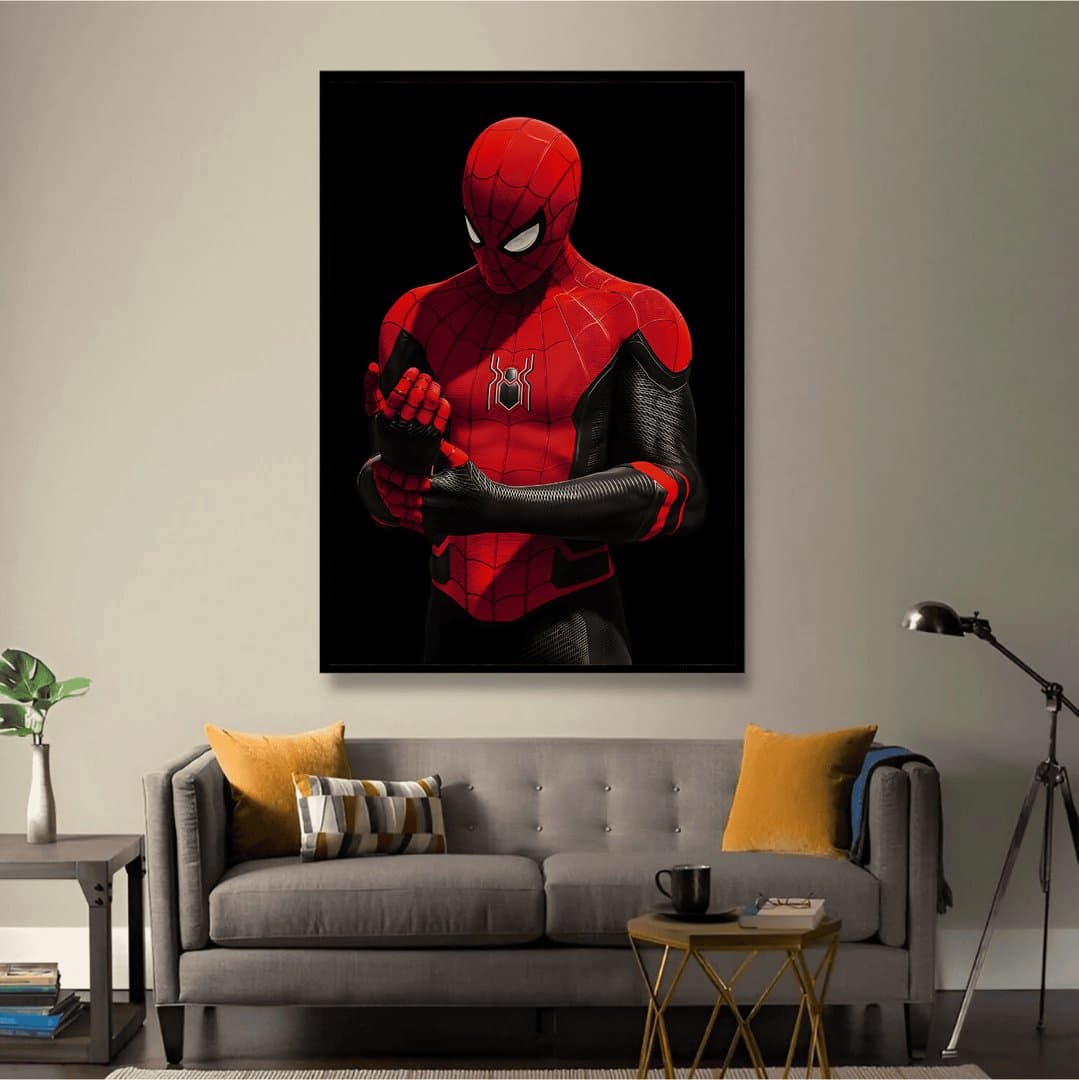 Marvel Spider-Man Upgraded Suit (Movie) Frame & Poster | HD Acrylic Movie Wall Decor for Home & Office | Wall Ready Design Frames & Posters 4