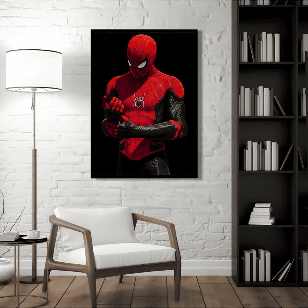 Marvel Spider-Man Upgraded Suit (Movie) Frame & Poster | HD Acrylic Movie Wall Decor for Home & Office | Wall Ready Design Frames & Posters 5