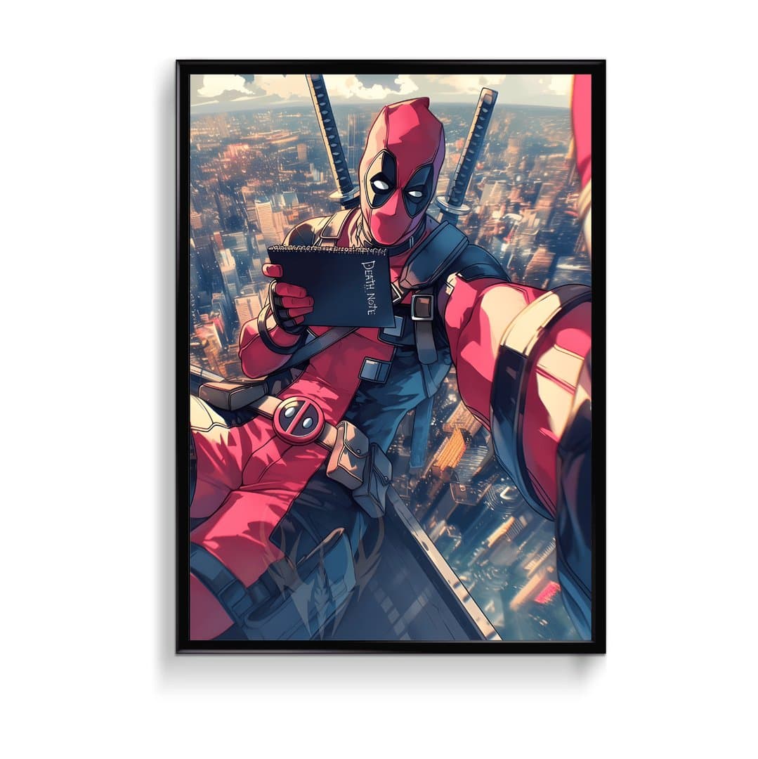 Deadpool Comic Style Framed (Movie) Frame & Poster | HD Acrylic Movie Wall Decor for Home & Office | Wall Ready Design Frames & Posters 1