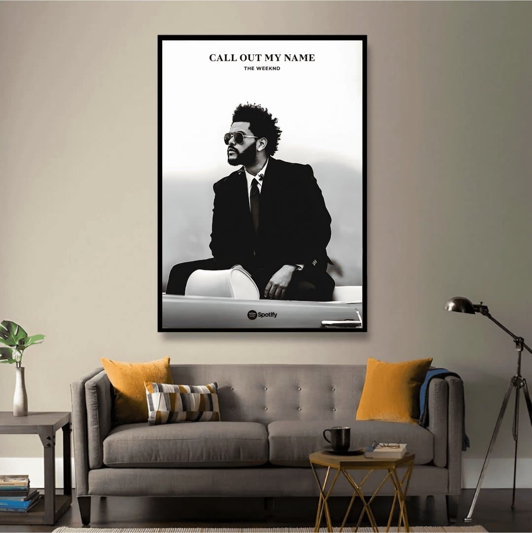 Call Out My Name (The Weeknd) Frame & Poster | HD Acrylic Music Album Wall Decor for Home & Office | Wall Ready Design Frames & Posters 3