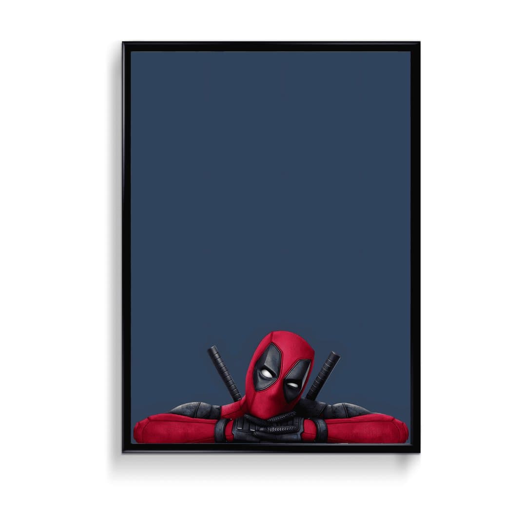 Deadpool Aesthetic Superhero Wall Decor (Movie) Frame & Poster | HD Acrylic Movie Wall Decor for Home & Office | Wall Ready Design Frames & Posters