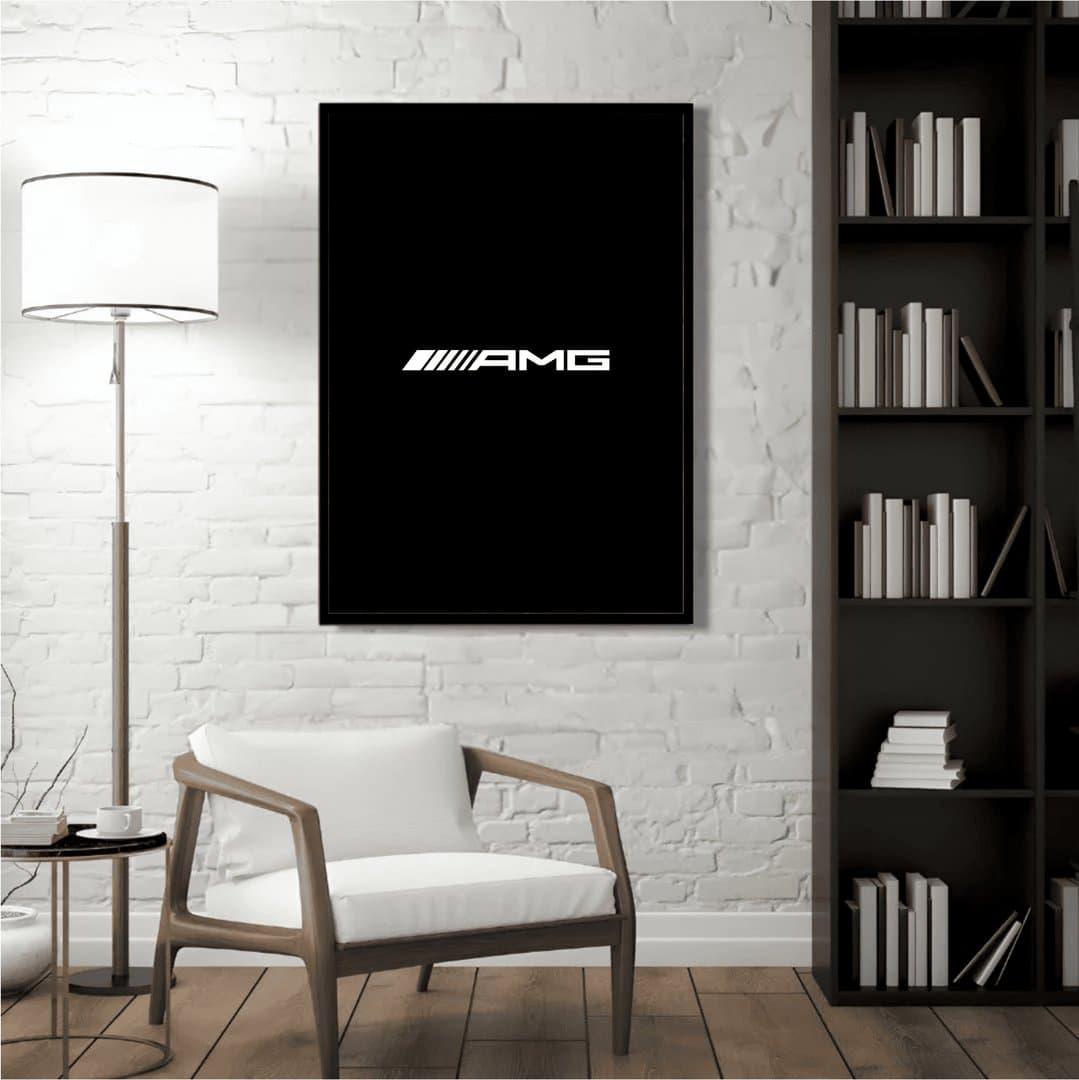 Mercedes-AMG Logo Frame & Poster | HD Acrylic Car Wall Decor for Home & Office | Wall Ready Design Frames & Posters 2