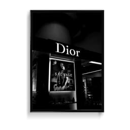 Dior Aesthetic (Black & White Aesthetic) Frame & Poster | HD Acrylic Black & White Aesthetic Wall Decor for Home & Office | Wall Ready Design Frames & Posters