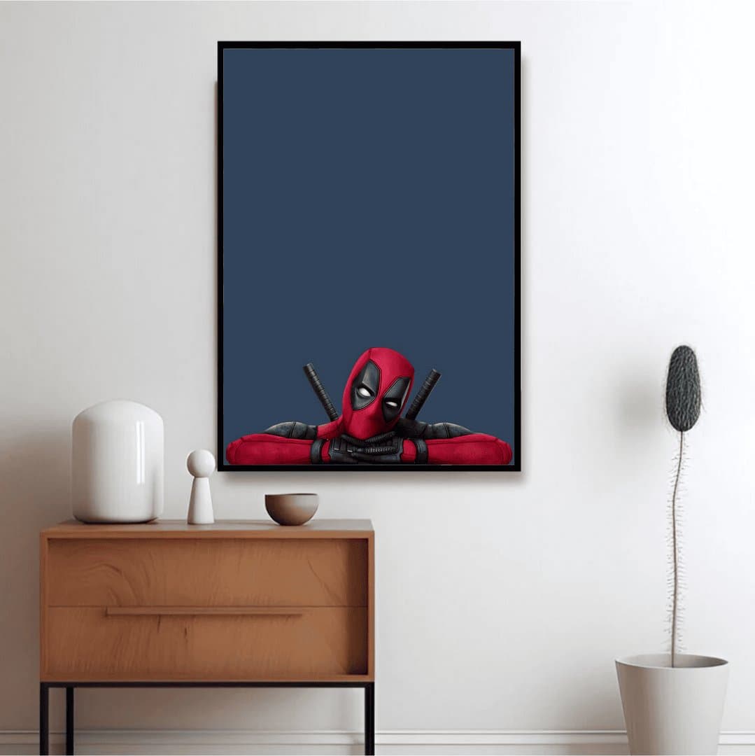 Deadpool Aesthetic Superhero Wall Decor (Movie) Frame & Poster | HD Acrylic Movie Wall Decor for Home & Office | Wall Ready Design Frames & Posters 4